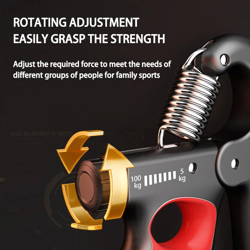 DESTRUCTIVE HANDS: 5-100Kg Adjustable Grip Strengthener – Gym Wrist Expander for Hand Strength, Muscle Recovery & Fitness Exercise