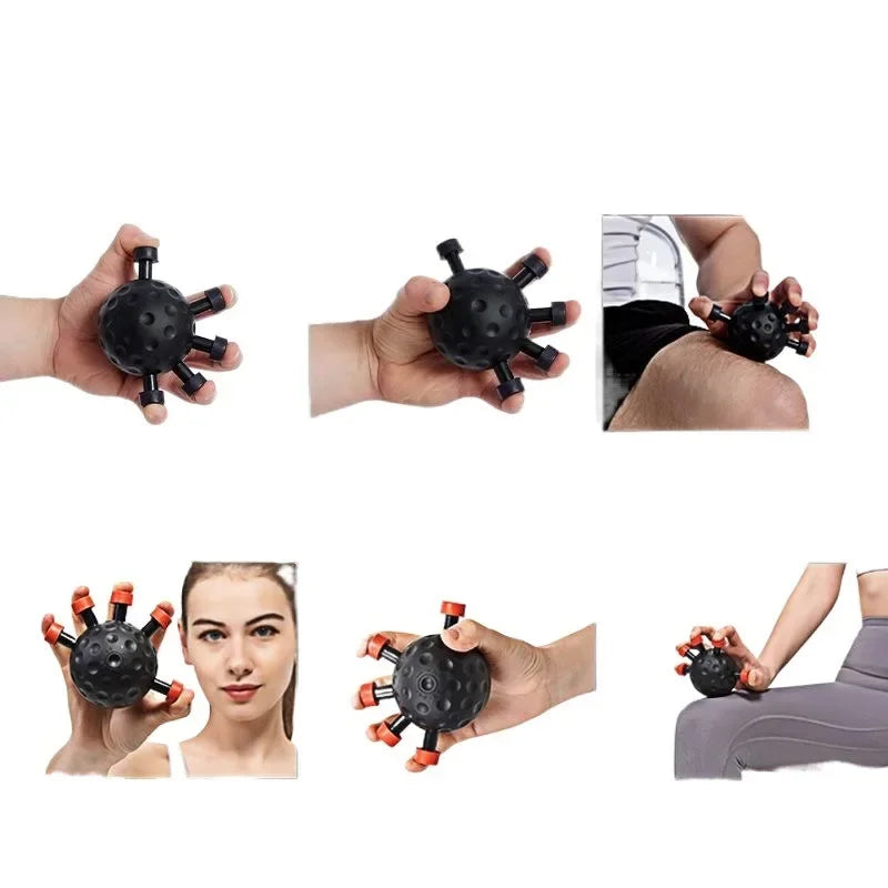 BIG HANDS HERE Finger Exerciser Trainer Hand Grip Strengthener Adjustable Power Training Hand Balls Gripper Exerciser Hand Strength Exercise