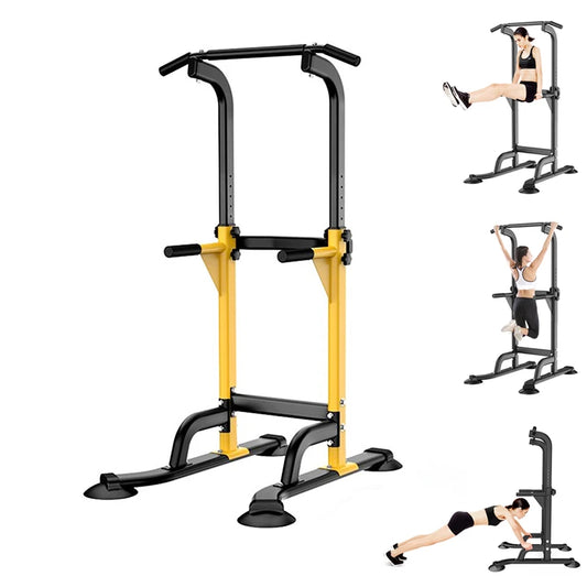 Adjustable Power Tower – Ultimate Pull-Up & Dip Station for Home Gym Strength Training