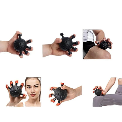 BIG HANDS HERE Finger Exerciser Trainer Hand Grip Strengthener Adjustable Power Training Hand Balls Gripper Exerciser Hand Strength Exercise